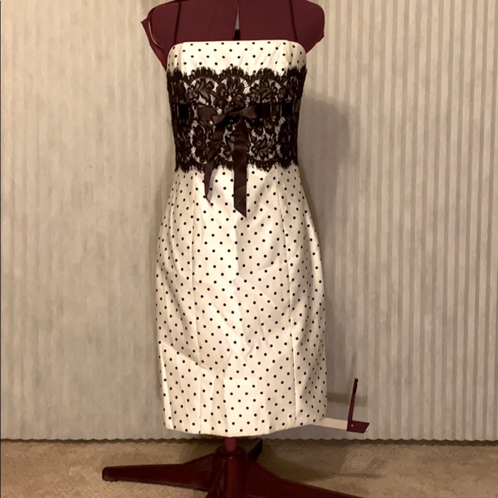 Polka dot Scott McClintock cocktail dress